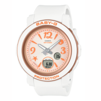 Casio Baby-G BGA-290US-4A White Strap Analog-Digital Women Watch